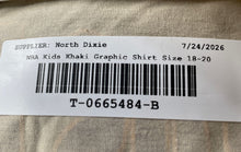 Load image into Gallery viewer, Ultra Game Kids Khaki Los Angeles Lakers #47 Basketball T-Shirt Sz 18-20 w/ Tags
