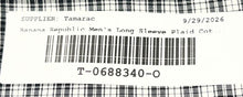 Load image into Gallery viewer, Banana Republic Mens White Black Plaid Cotton Long Sleeve Button-Up Shirt XL
