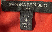 Load image into Gallery viewer, Banana Republic Womens Red Sleeveless Collarless Cutout Slip Dress Size 4 Petite
