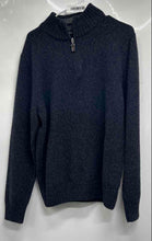 Load image into Gallery viewer, Daniele Blasi Mens Navy Blue Long Sleeve Quarter Zip Pullover Sweater Size M
