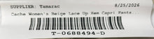 Load image into Gallery viewer, Cache Womens Beige Khaki Pockets Stretch Cropped Capri Pants Size 8
