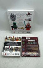Load image into Gallery viewer, Lot Of 3 Pcs Lego Multicolor Mixed Star Wars Hardcover Books Missing Figurines
