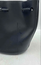 Load image into Gallery viewer, Authentic Lauren Ralph Lauren Womens Andie Black Drawstring Bucket Bag Stained
