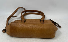Load image into Gallery viewer, American Leather Co. Womens Brown Embossed Shoulder Strap Satchel Handbag
