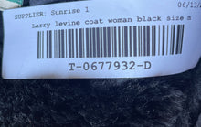 Load image into Gallery viewer, Larry Levine Womens Black Long Sleeve Hooded Trench Coat Size Medium

