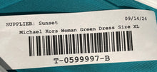 Load image into Gallery viewer, Michael Kors Womens Green Sleeveless Round Neck T-Shirt Dress Size XL
