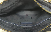 Load image into Gallery viewer, Authentic Tory Burch Womens Blue Pockets Adjustable Strap Crossbody Bag Damaged
