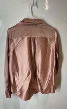 Load image into Gallery viewer, Alfani Womens Pink Pockets Collared Long Sleeve Button-Up Shirt Size S
