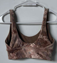 Load image into Gallery viewer, Lululemon Womens Brown Printed Sleeveless Activewear Sports Bra Size 4
