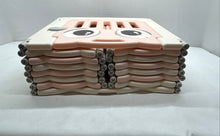 Load image into Gallery viewer, Pink Beige Foldable Safety Gate Panel Baby Gear Portable Playpen
