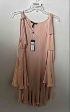 Load image into Gallery viewer, BCBGMaxazria Womens Dusty Pink Cold Shoulder V-Neck Mini Dress Size M With Tag
