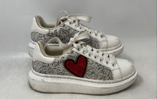 Load image into Gallery viewer, Aldo Womens Carapetos White Bemine Valentines Day Rhinestone Sneaker Shoes Sz 7
