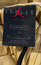 Load image into Gallery viewer, Air Jordan Mens Khaki Black Drawstring Track Pant Size Medium
