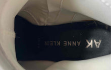 Load image into Gallery viewer, Anne Klein Womens White Black Pointed Toe Kitten Ankle Boots Size 8M
