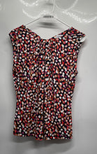 Load image into Gallery viewer, Calvin Klein Womens Multicolor Geometric Pleated Sleeveless Blouse Top Size S
