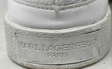 Load image into Gallery viewer, Authentic Karl Lagerfeld Womens Jules White Sneakers Shoes Size 9.5M Damaged
