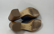 Load image into Gallery viewer, Michael Kors Womens Aldrich Black Leather Slip-On Platform Mule Heels Size 10 M
