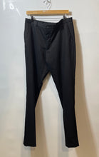 Load image into Gallery viewer, Zara Mens Black Slash Pockets Button Front Belt Loops Trousers Pants Size 34
