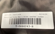 Load image into Gallery viewer, Roundtree &amp; Yorke Mens Brown Leather Long Sleeve Full-Zip Bomber Jacket Size 2XT
