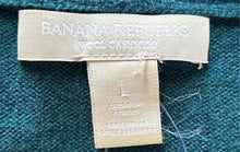 Load image into Gallery viewer, Banana Republic Womens Dark Teal Long Sleeve V-Neck Pullover Sweater Size L
