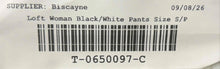 Load image into Gallery viewer, Loft Womens Black White Striped Pockets Pull-On Wide-Leg Ankle Pants Size SP
