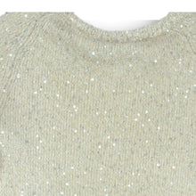 Load image into Gallery viewer, Penguin Womens Beige Sequin Crew Neck Long Sleeve Pullover Sweater Size XS
