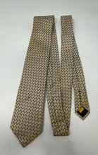 Load image into Gallery viewer, Hickey Freeman Mens Multicolor Geometric Print Silk Adjustable Long Designer Tie
