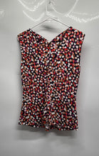 Load image into Gallery viewer, Calvin Klein Womens Multicolor Geometric Pleated Sleeveless Blouse Top Size S
