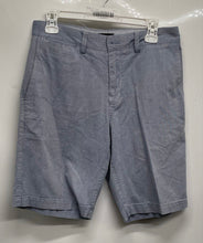 Load image into Gallery viewer, Banana Republic Mens Blue Cotton Flat Front Slash Pockets Chino Shorts Size S
