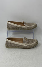 Load image into Gallery viewer, Coach Womens Marley G4836 Beige Signature Slip-On Driver Loafer Flats Size 7B
