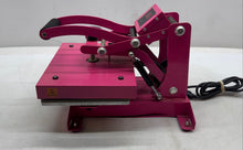 Load image into Gallery viewer, Shenzhen Hugang CP912-120 Pink Sublimation Craft Heat Press Machine Not Tested
