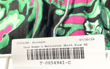 Load image into Gallery viewer, Zara Womens Multicolor Floral High Rise Pleated Side Zip Mini Skirt Size XS
