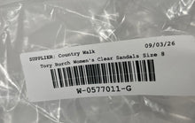 Load image into Gallery viewer, Authentic Tory Burch Womens Mini Miller Clear Slip-On Flat Thong Sandals Size 8
