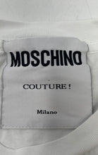 Load image into Gallery viewer, Authentic Moschino Womens White Short Sleeve Crew Neck Pullover T-Shirt Size 40
