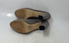 Load image into Gallery viewer, Michael Kors Womens Sabrina Gray Suede Round Toe Slip-On Block Pump Heels Sz 10M
