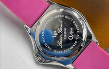 Load image into Gallery viewer, Authentic Lucien Piccard Women's Fuchsia Silicone Quartz Watch
