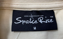 Load image into Gallery viewer, Smoke Rise Mens Beige Graphic Print Victory Flocking Short Sleeve T-Shirt Size M
