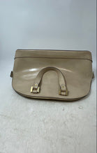 Load image into Gallery viewer, Alberta Di Canio Womens Nude Leather Inner Pockets Top Handle Satchel Bag
