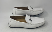 Load image into Gallery viewer, Scans Mens White Moc Toe Slip-On Horsebit Driving Loafer Shoes Size 6.5
