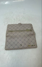 Load image into Gallery viewer, Steve Madden Womens Beige Monogram Print ID Window Card Holder Bifold Wallet
