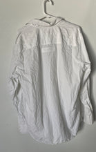 Load image into Gallery viewer, Calvin Klein Mens White Cotton Long Sleeve Collared Button-Up Shirt Size Large
