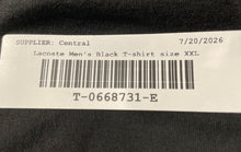 Load image into Gallery viewer, Lacoste Mens Black Cotton Regular Fit Short Sleeve Pullover T-Shirt Size XXL
