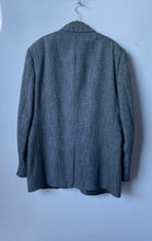 Load image into Gallery viewer, Stafford Mens Gray Textured Long Sleeve Notch Lapel Two-Button Blazer Size 44L
