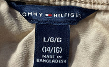 Load image into Gallery viewer, Tommy Hilfiger Boys Khaki Flat Front Drawstring Bermuda Shorts Size L 14/16
