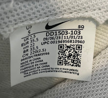 Load image into Gallery viewer, Nike Womens Dunk Low DD1503-103 White &amp; Gray Lace-Up Sneakers Shoes Size 5
