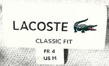 Load image into Gallery viewer, Lacoste Mens Gray Short Sleeve Spread Collar Classic Fit Golf Polo Shirt Size M
