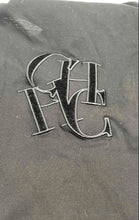 Load image into Gallery viewer, Authentic Carolina Herrera Mens Black Pullover T-Shirt Size Large Stained
