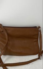 Load image into Gallery viewer, Nine West Womens Brown Geometric Print Leather Adjustable Strap Crossbody Bag
