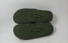 Load image into Gallery viewer, Adidas Mens Reptossage Green Leather Open Toe Slip-On Slide Sandals Size 9
