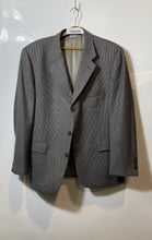 Load image into Gallery viewer, Claiborne Mens Gray Houndstooth Print Wool Three-Button Suit Jacket Size 42S
